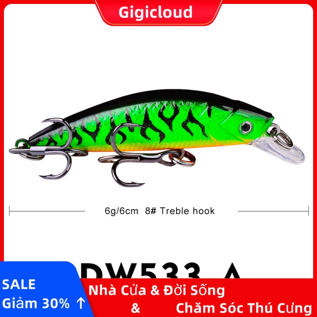 Mồi Câu Cá Nhân Tạo Cứng 6g / 6cm