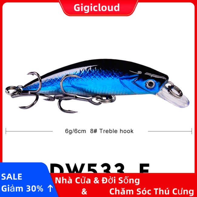Mồi Câu Cá Nhân Tạo Cứng 6g / 6cm