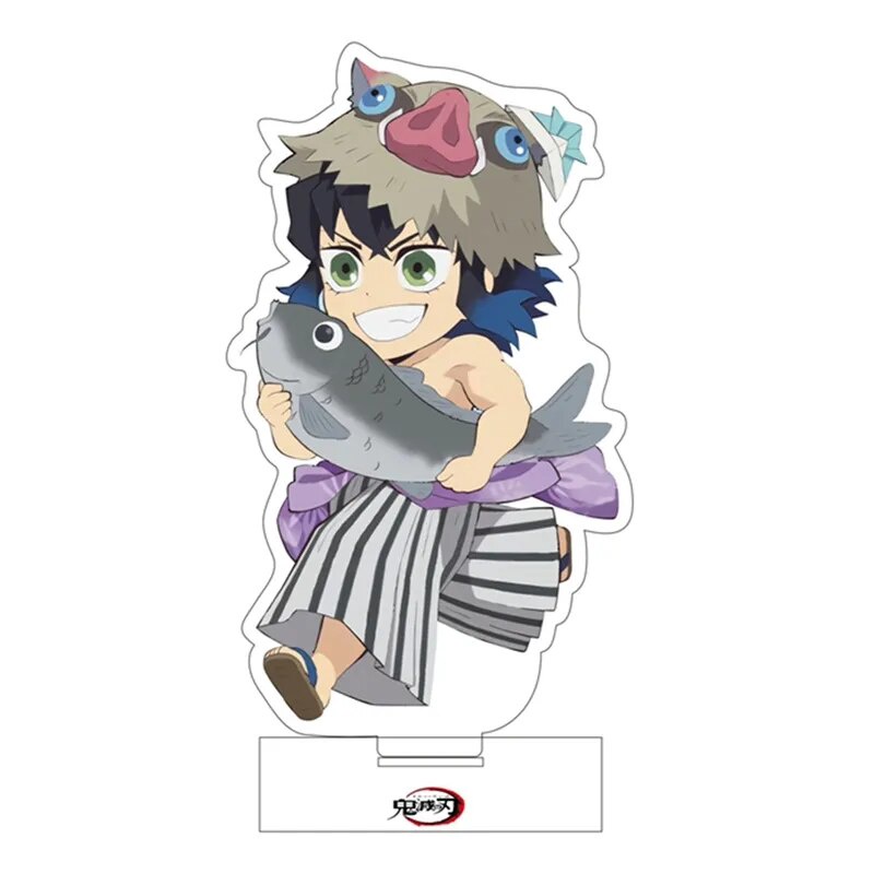 Mô hình Standee Kimetsu No Yaiba Kamado Tanjirou Nezuko <3 Zenitsu Inosuke Giyuu Phụ kiện trang trí để bàn góc học tập