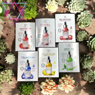 Mặt nạ Wskin Ampoule Mask Dưỡng ẩm trắng da ngăn ngừa mụn Hàn Quốc 25g hộp 10 miếng