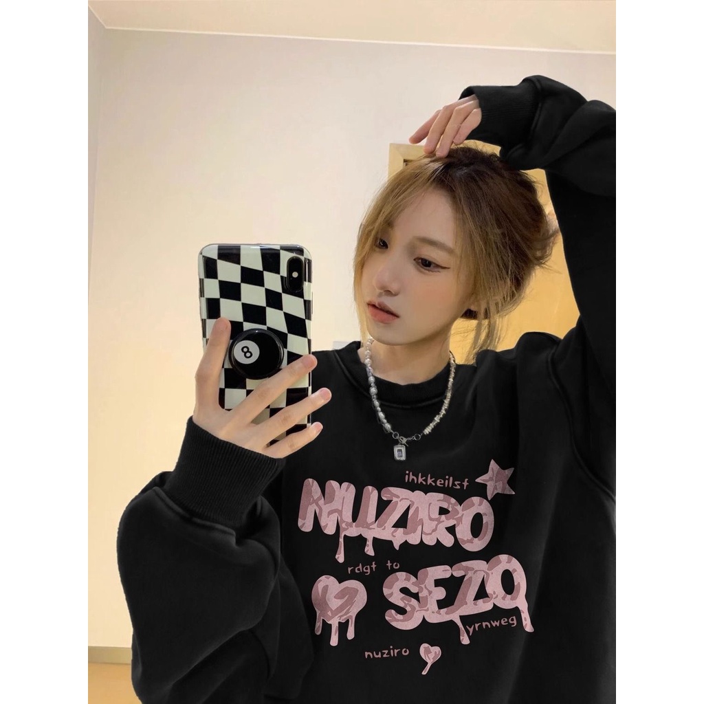 Áo Sweater chất Nỉ Bông NuZURO Form Rộng Nam Nữ Unisex Dáng Oversize