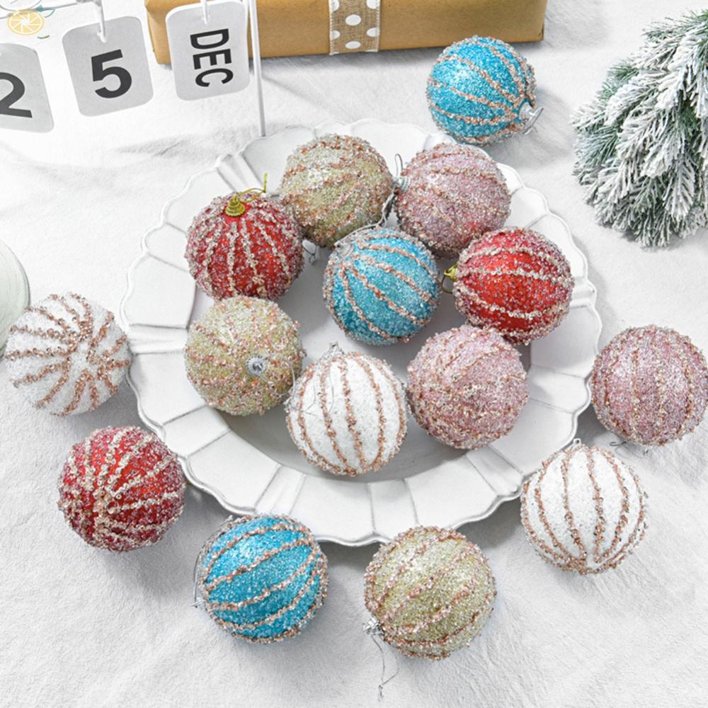 Christmas Balls Christmas Tree Foam Hanging Balls Home Pendant Shiny Ball