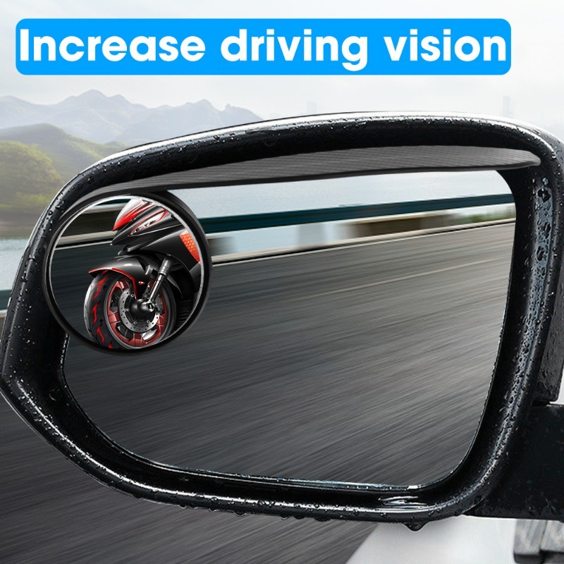 Gương Chiếu Hậu hd Góc Rộng 360 Độ Che Mưa Chuyên Dụng Cho Xe Hơi