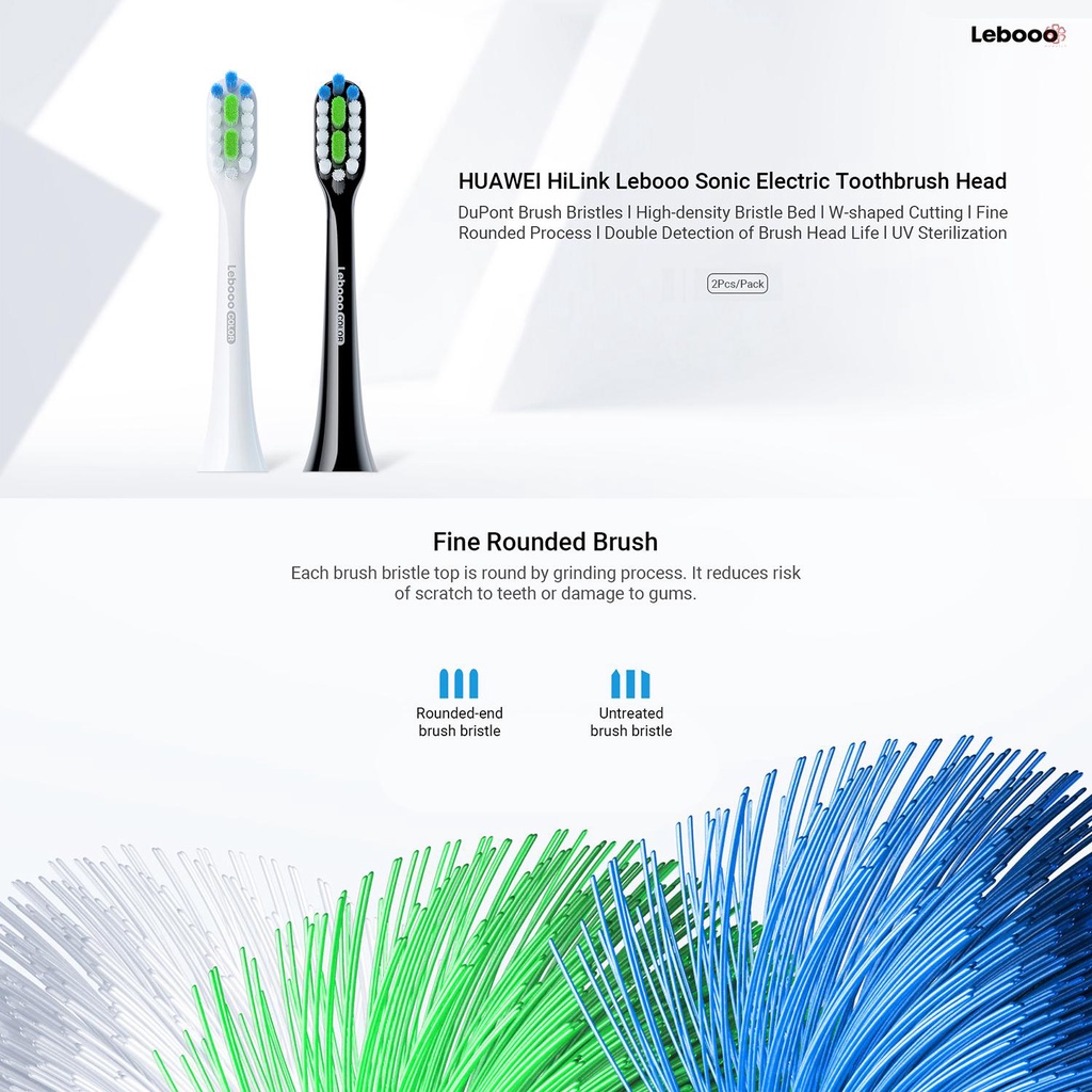 Set 2 Đầu Bàn Chải Đánh Răng Điện Tử Thay Thế Cho huawei hilink lebooo sonic