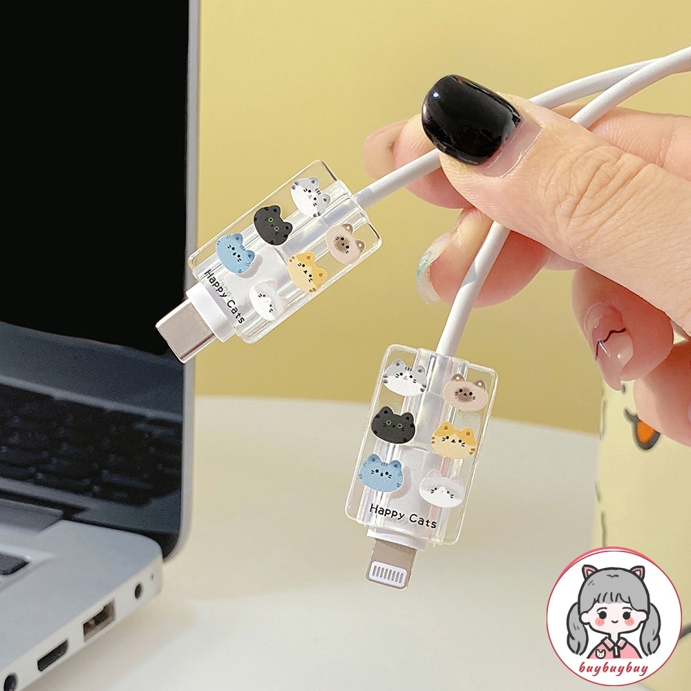 Dễ Thương Vỏ Bảo Vệ Hộp Sạc Tai Nghe iphone 11 12 13 14 18w-20w Bằng Silicon Trong Suốt Hình Chó Mèo