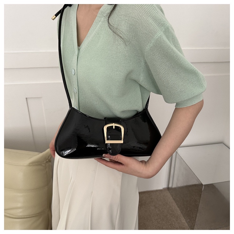 Chic joy Túi Đeo Vai Phiên Bản Hàn Quốc y2k Phiên Bản Đa Năng Cho Nữ Túi Đeo Dưới Cánh Tay Màu Trơn Thời Trang Dành Cho Nữ