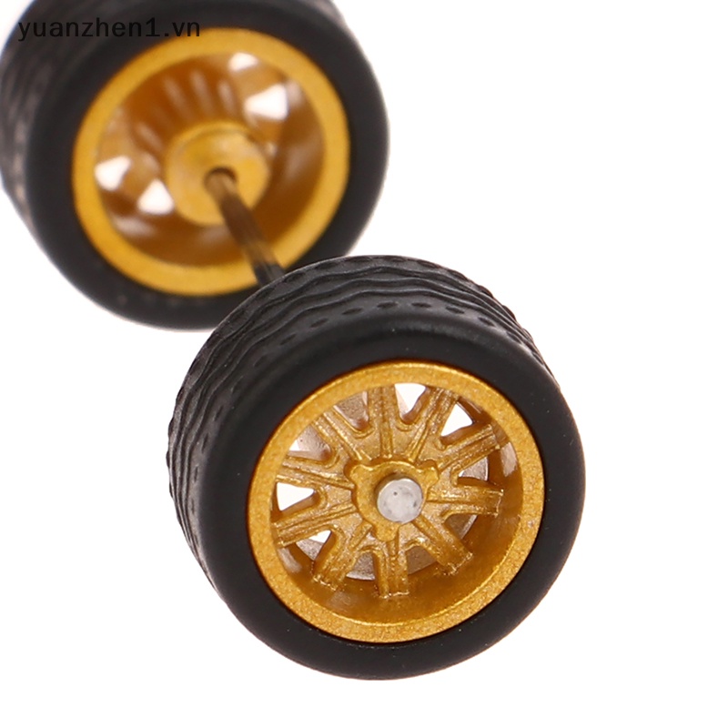 1 Bộ Bánh Xe Hợp Kim 10.8 / 12.8mm 1 / 64 Màu Vàng / Bạc vn