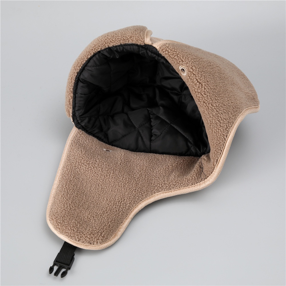 Mũ Lông Cừu Dày Dặn Giữ Ấm Tai Chống Gió Mùa Đông Cho Nam Nữ