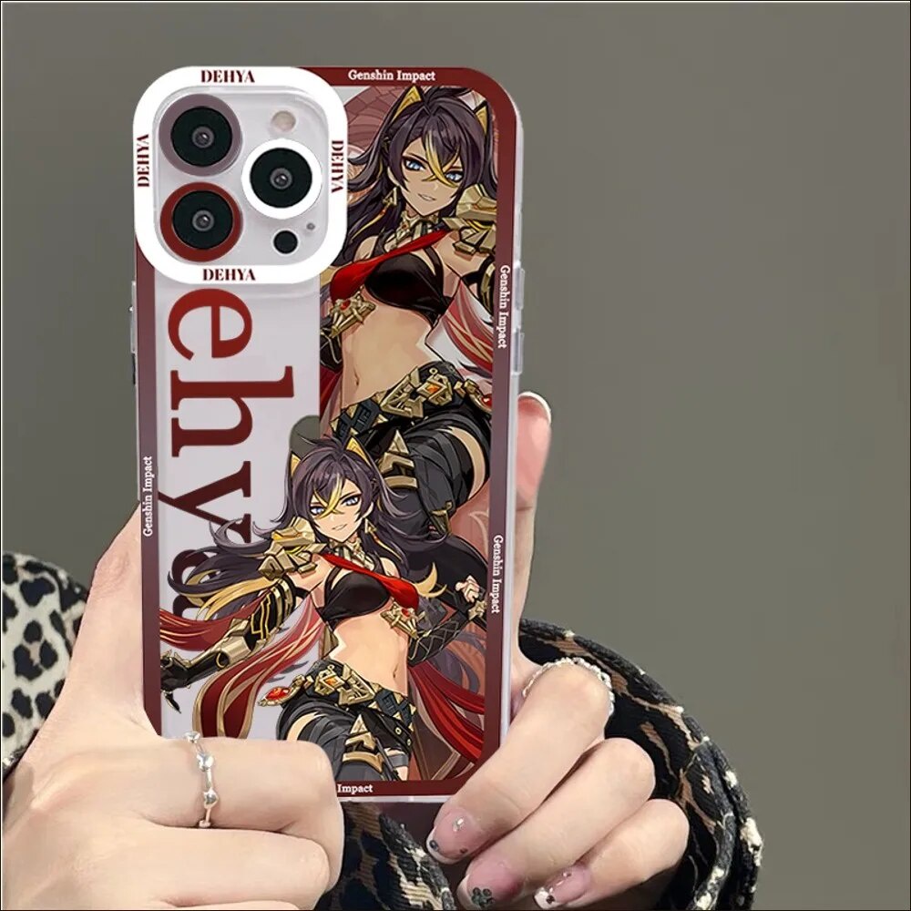 Ốp lưng iphone cạnh vuông Wanderer Nahida anime Genshin Impact game 8plus/x/xs/11/12/pro/max/plus/promax