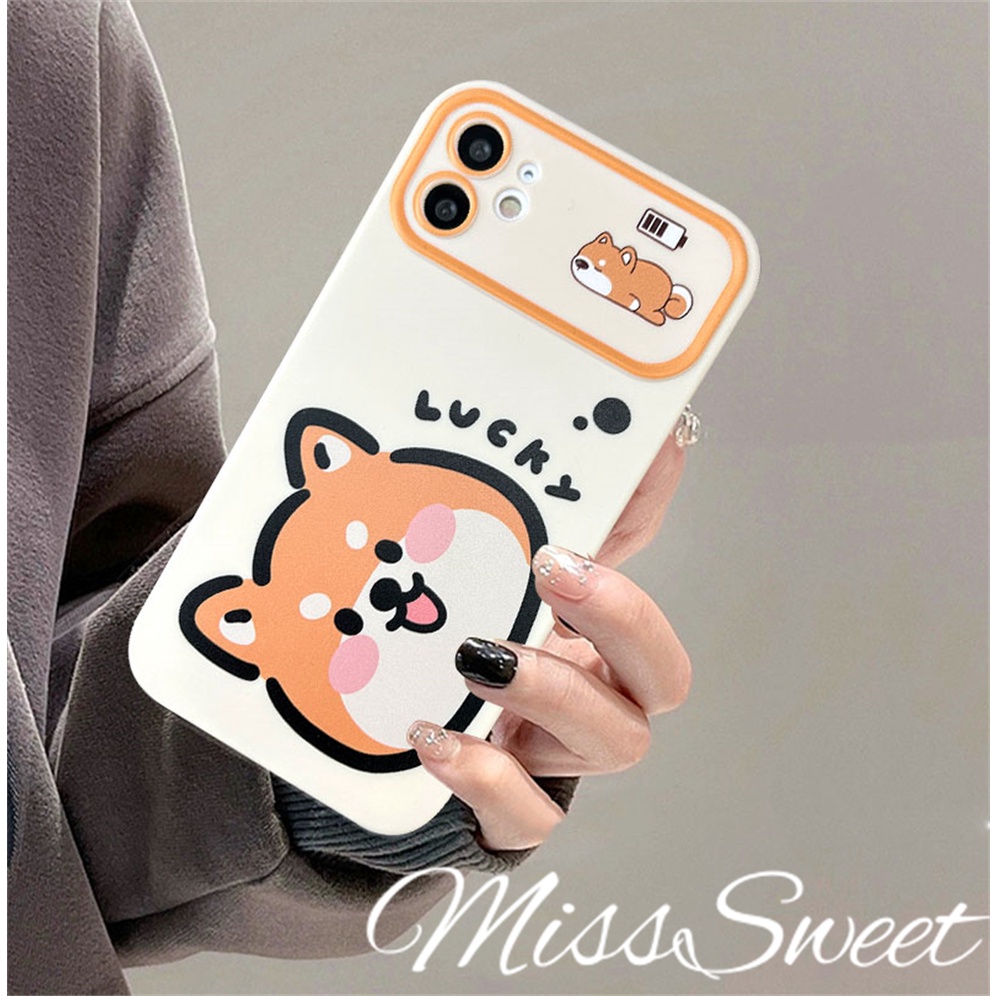Samsung A05 A05s A04E A14 A13 A03 A24 A23 A34 A33 A32 A54 A53 A73 A03s A12 A22 A52 A52s A32 A51 A71 A50 A50s A30s A31 Cartoon Cute Corgi Puppy Color lens Soft Phone Cas
