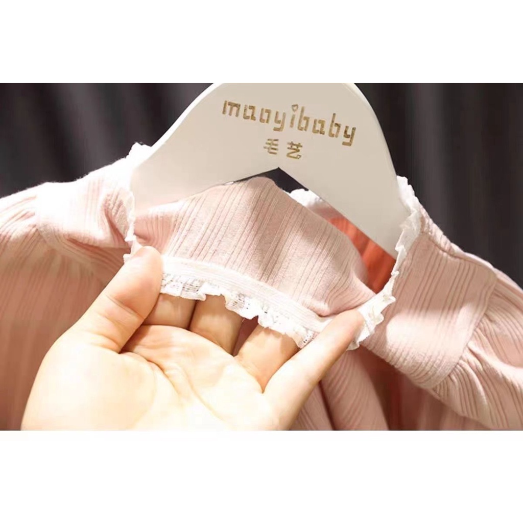 Áo Thun Tay Phồng Phong Cách Hàn Quốc Thời Trang Mùa Thu Mới 2023 Cho Bé Gái