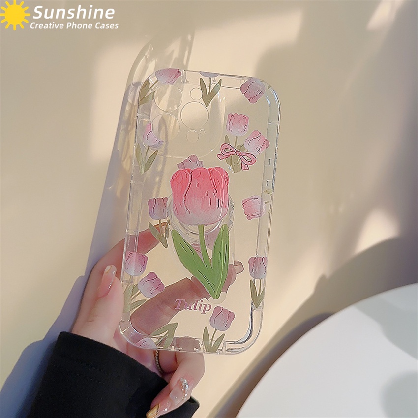 Ốp Điện Thoại Hình Hoa Tulip Cho Vivo V23e V21e V20Se V20Pro Y12A Y12s Y21s Y33s Y20i Y20s Y20A Y20T S1Pro Y17 Y15 Y12