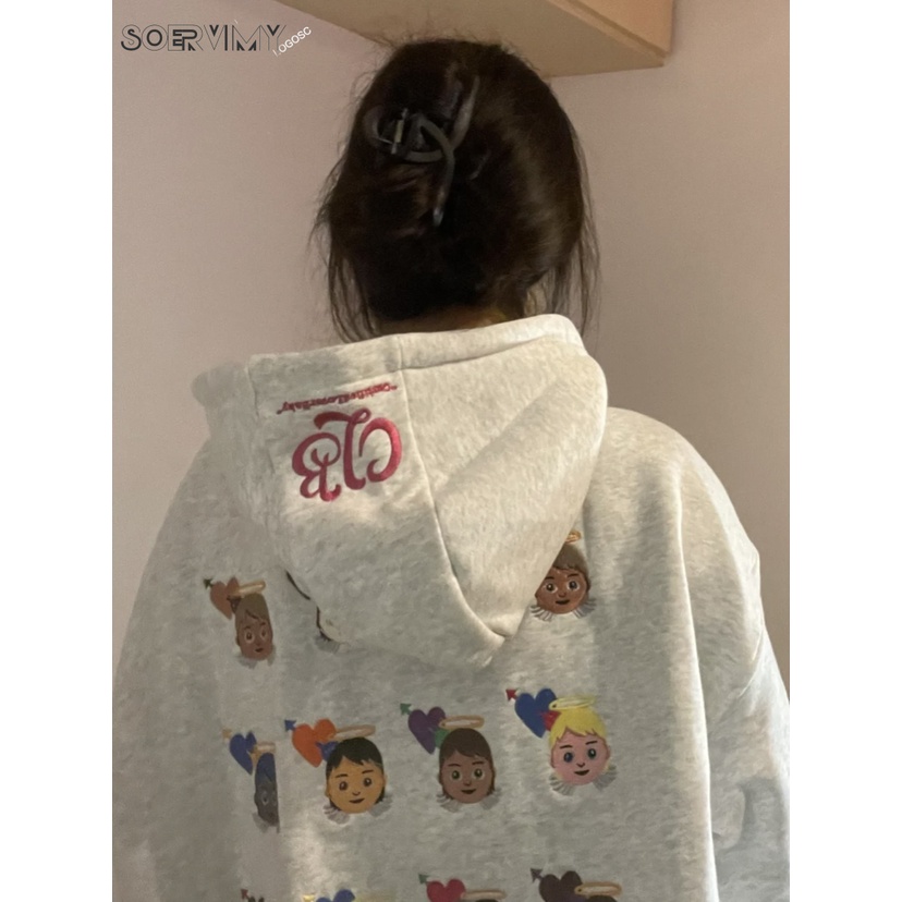 SOERVIMY Áo Khoác hoodie áo khoác nữ zip hoodie unique fashionable New Style INS WWY23933PP 42Z231020