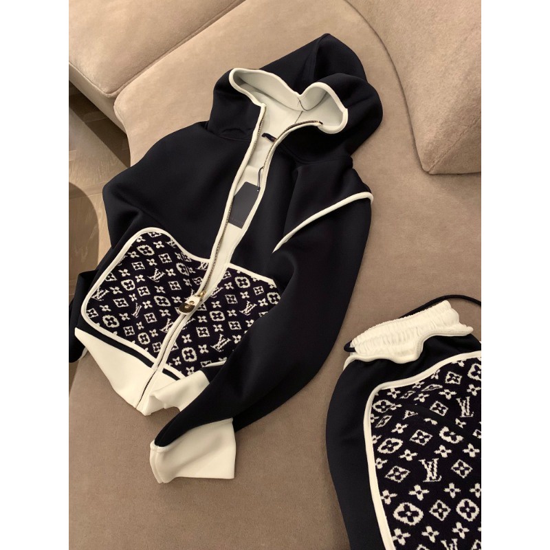 Set Áo hoodie Tay Dài + Quần Dài Phong Cách Thu Đông Mới 2023