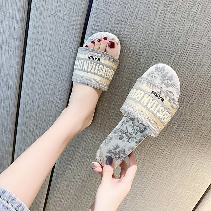 BAILUDAREN.Dép quai ngang  chống trượt thời trang bãi biển xu hướng cho nữ