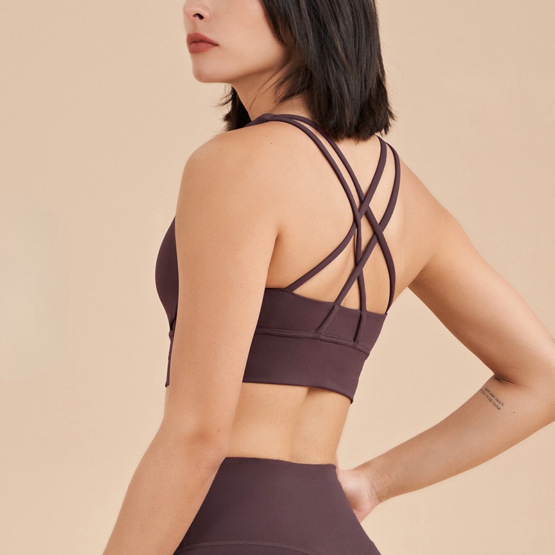 Áo Ngực Thể Thao Dây Chéo Lưng Nhanh Khô Thời Trang Năng Động