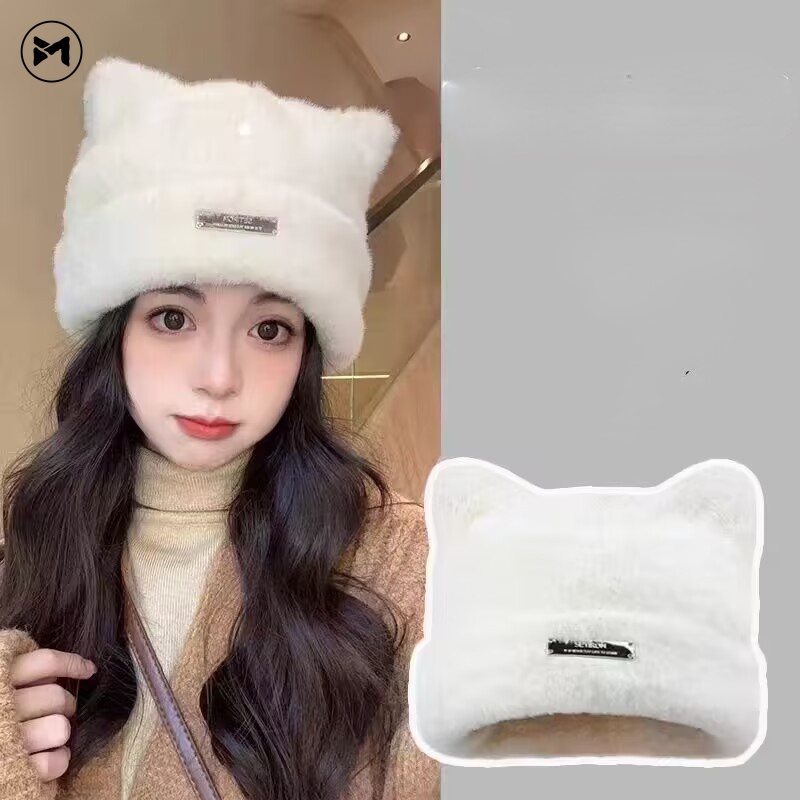Mũ beanie Trùm Tai Giữ Ấm Mùa Đông Thời Trang Hàn Quốc