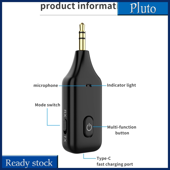 Mới Bộ Chuyển Đổi Âm Thanh Không Dây Kèm Micro Rảnh Tay Cho Xe Hơi