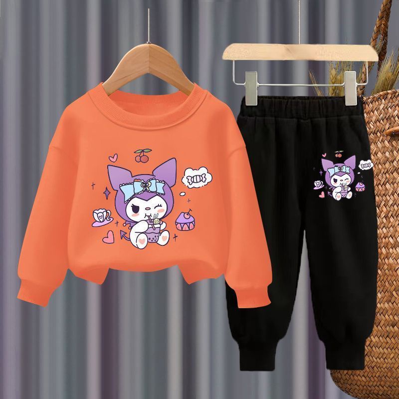 Set Đồ Thể Thao Gồm Áo Tay Dài Và Quần Dài Thời Trang Cho Bé Gái Kích Thước 90-150