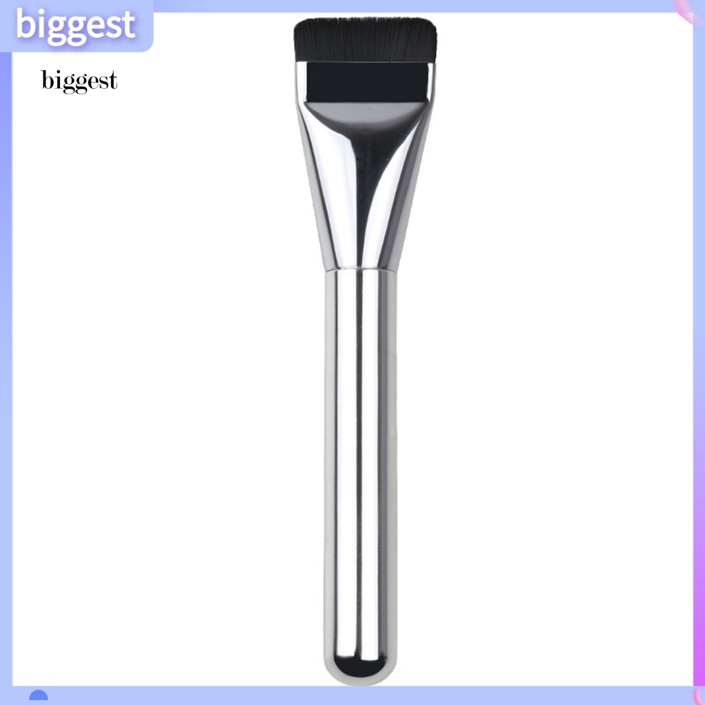 Bgt Cọ Trang Điểm Mạ Điện Tay Cầm Bằng silicone Với Vỏ Màu Bạc Cho Kem Nền Không Có Nắp Đậy