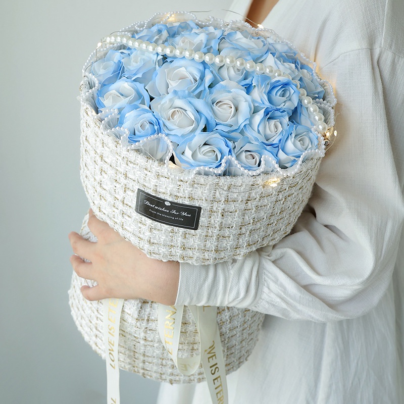 🌸hoa sáp bó🌸Hộp Quà Hoa Hồng Sáp Hình Tai Thỏ Làm Quà Tặng Cho Bạn Gái / Mẹ