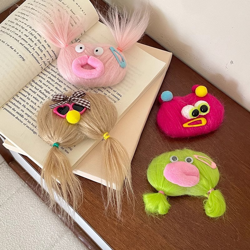 Kẹp Tóc Mái Bằng Lông Thỏ Siêu Dễ Thương Vui Nhộn