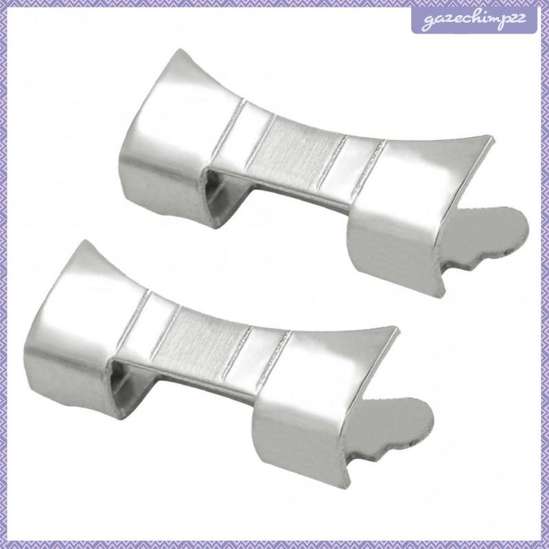 Bộ 2 Đầu Nối Dây Đeo Đồng Hồ Bằng Thép Không Gỉ Cao Cấp 24mm