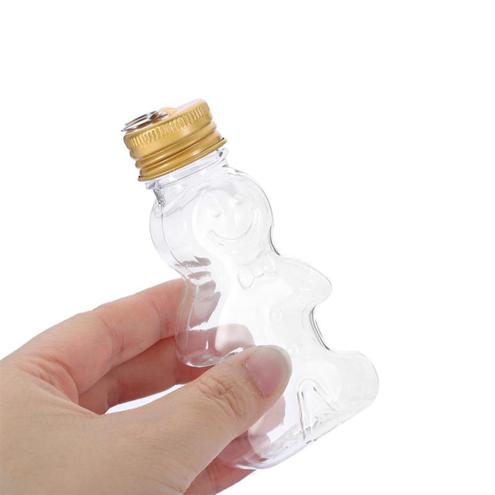 Set 5 Bình Đựng Kẹo Trong Suốt Hình Bánh Mì / Người Đàn Ông Trang Trí Cây Thông Giáng Sinh
