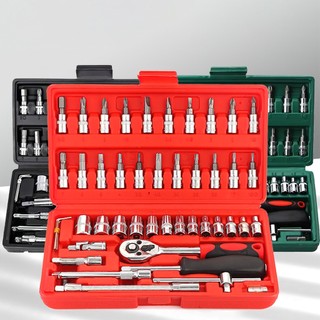 Bộ dụng cụ mở bu lông ốc vít đa năng 46 chi tiết chamara