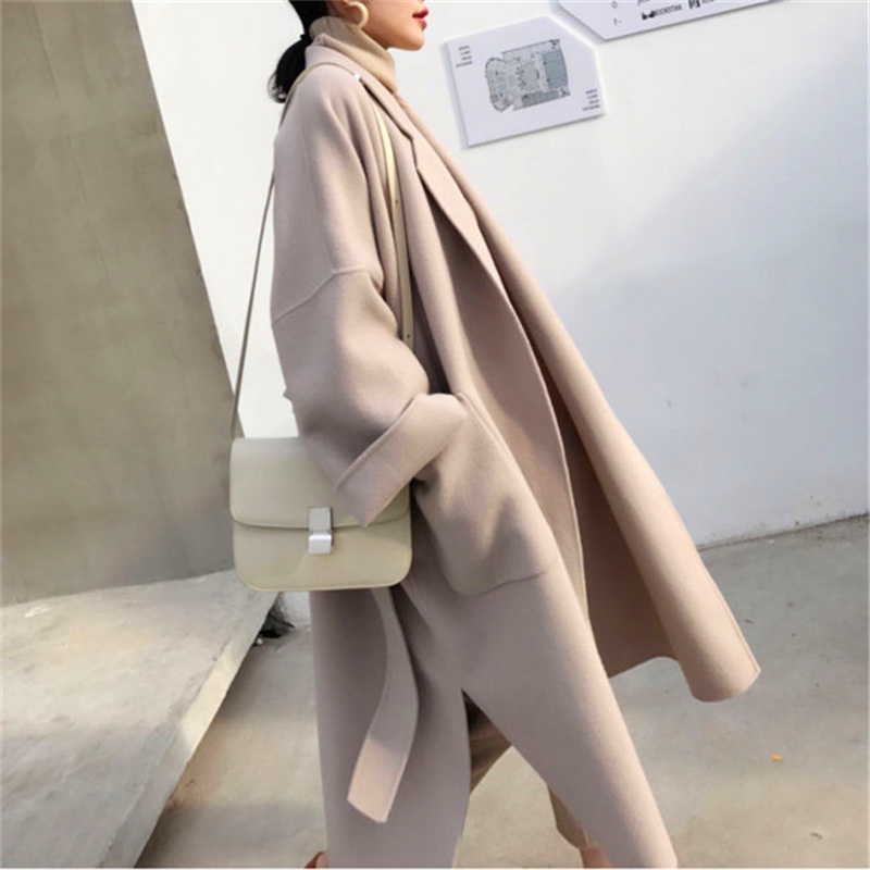 Áo Khoác Len Dáng Rộng Phong Cách mori Thời Trang Thu Đông Hàn Quốc Mới 2023