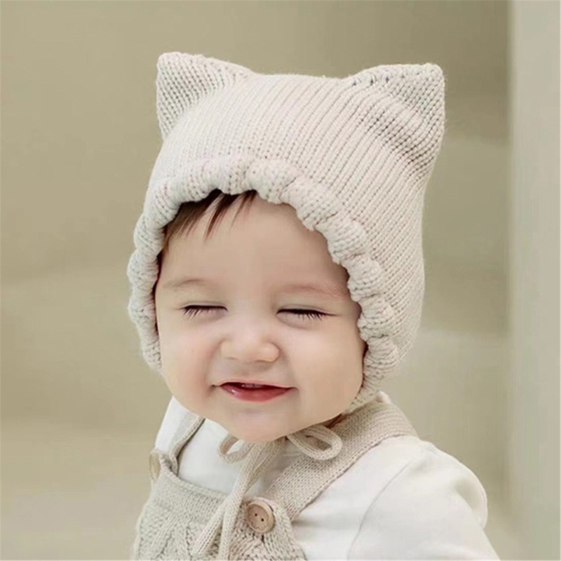 Haha Mũ Dệt Kim Giữ Ấm Tai Dễ Thương Thoải Mái Thời Trang Mùa Đông Cho Bé Trai Và Bé Gái