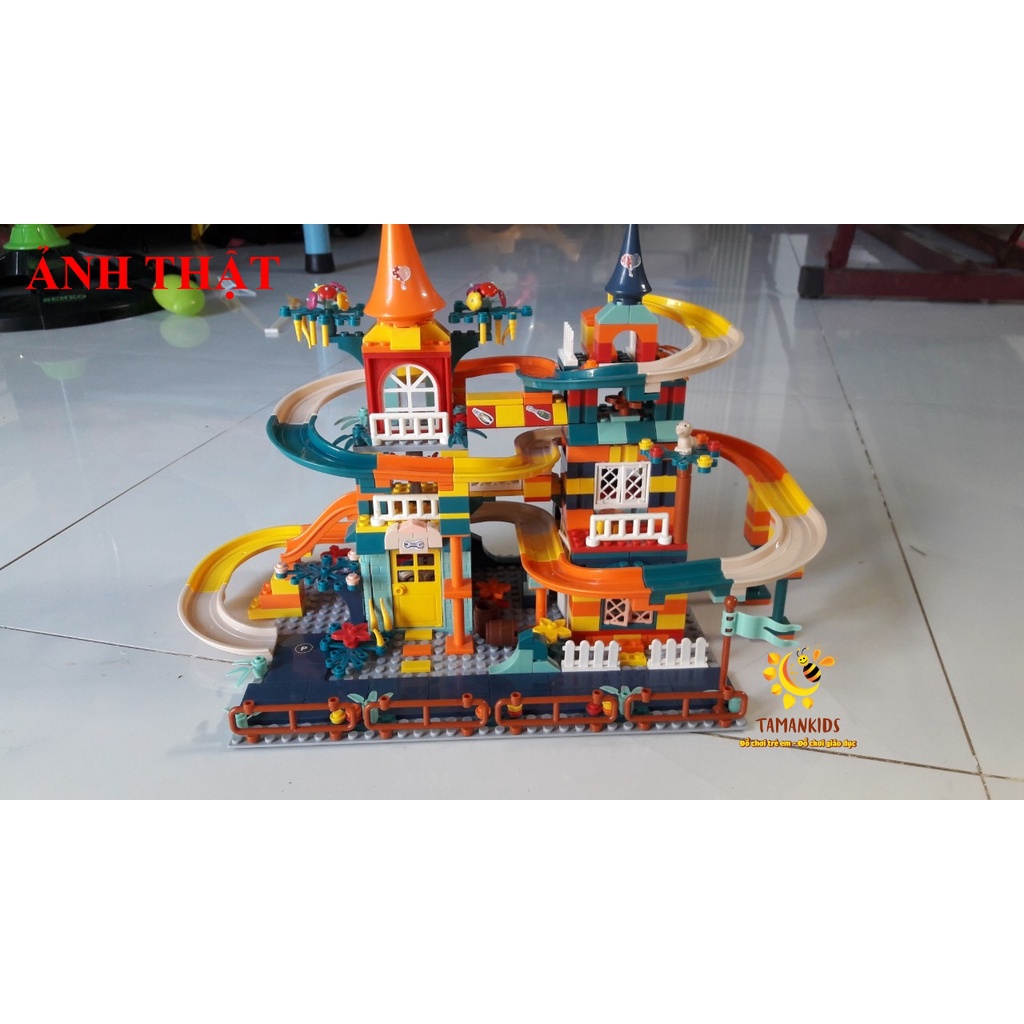 Lego Xếp Hình Đồ Chơi Đường Ray 512 Chi Tiết Đồ Chơi Lego Lắp Ráp ( Có Kèm