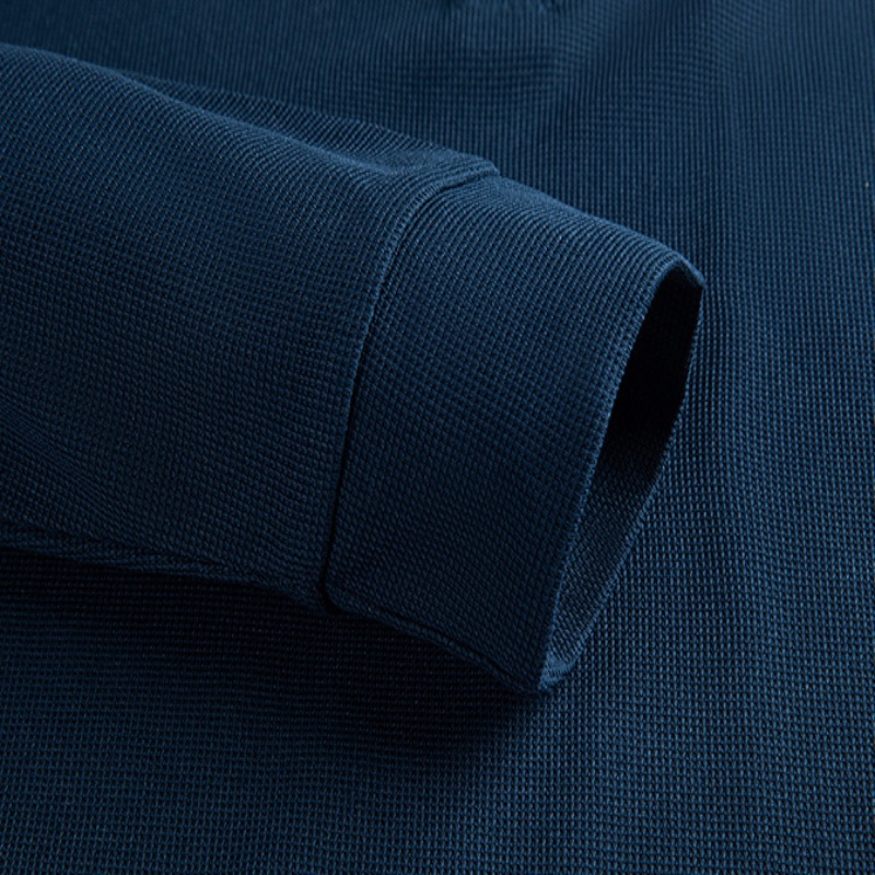 ☞Áo Thun polo Tay Dài Dáng Rộng Màu Trơn Phong Cách Doanh Nhân Thời Trang Cho Nam Giới Trung Niên