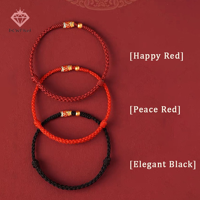 [pcwfkef] Vòng Đeo Tay May Mắn Bện Thủ Công Hình Cá koi Có Thể Điều Chỉnh Kích Thước Thích Hợp Làm Quà Tặng Cho Bạn Thân Bạn Thân Mới | BigBuy360 - bigbuy360.vn