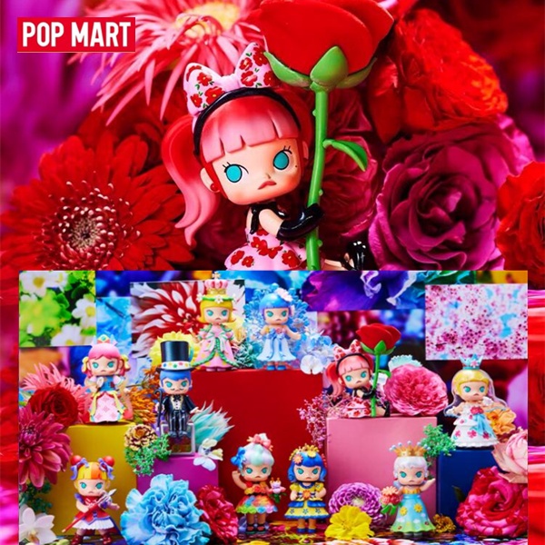 ★Đồ Chơi Nhân Vật hgtoys hgtoys hgtoys★  [] Búp Bê popmart molly x Hoa Thần Bí Trang Trí Hộp Bí Hợp Thời Trang Làm Quà Tặng
