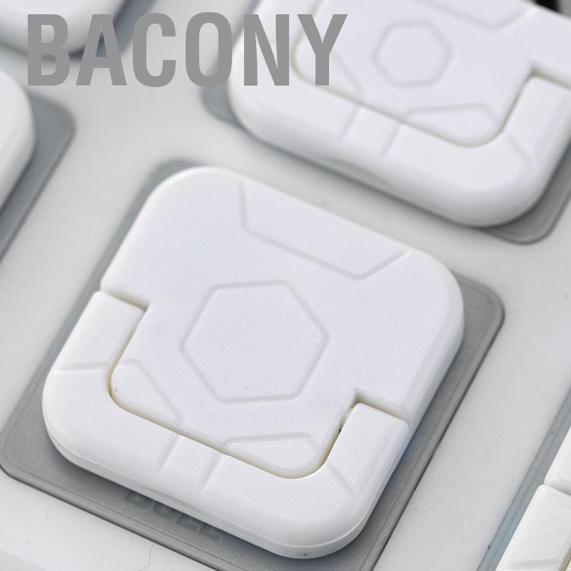Bacony 20PCS Power Outlet Plastic Cover Flame Retardant Insulation Child Proof Electrical Protector Plug Covers for Baby
