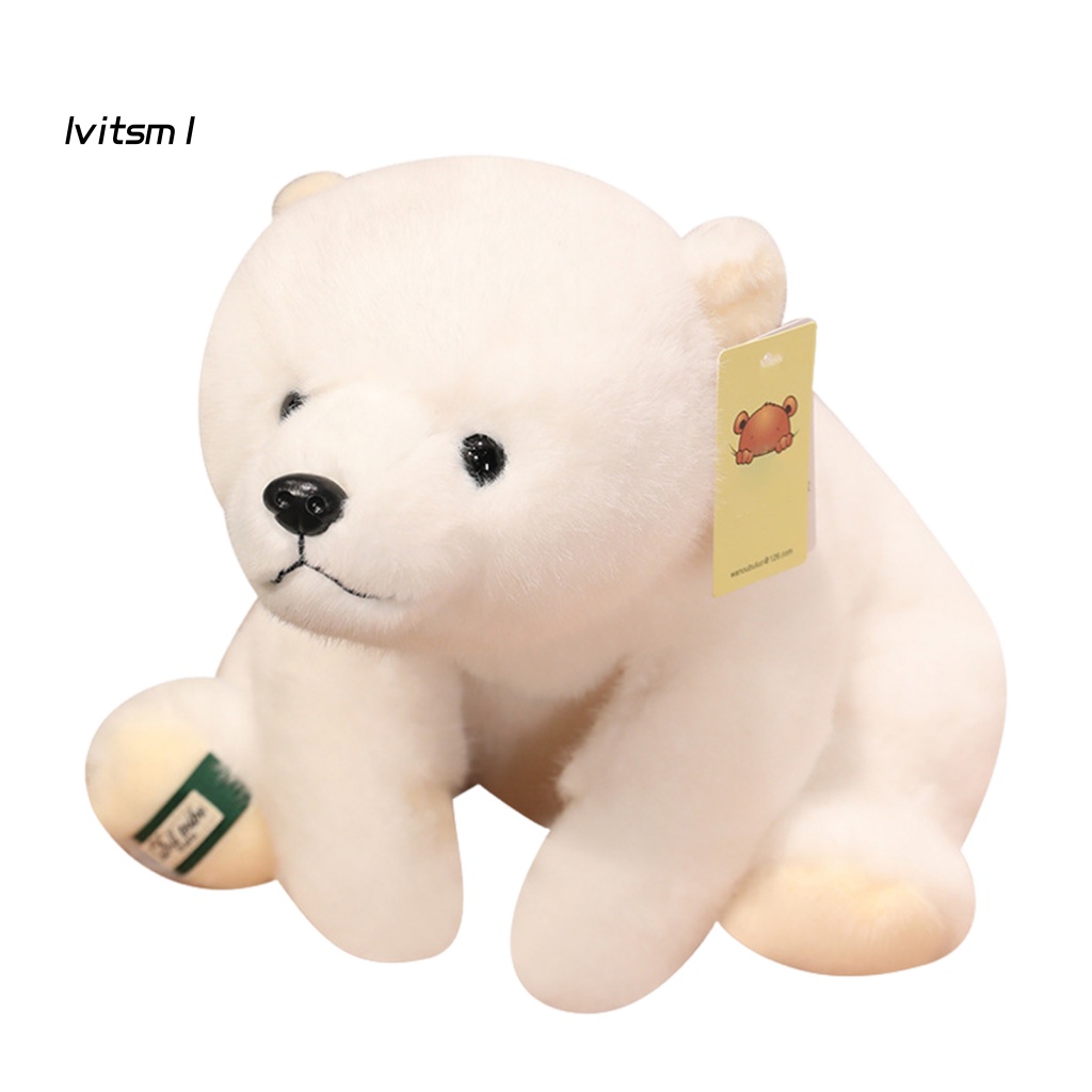 Gấu Bắc Cực Nhồi Bông Mềm Mại Dễ Thương Trang Trí Nhà Cửa Sinh Nhật Trẻ Em Và Nam Ái