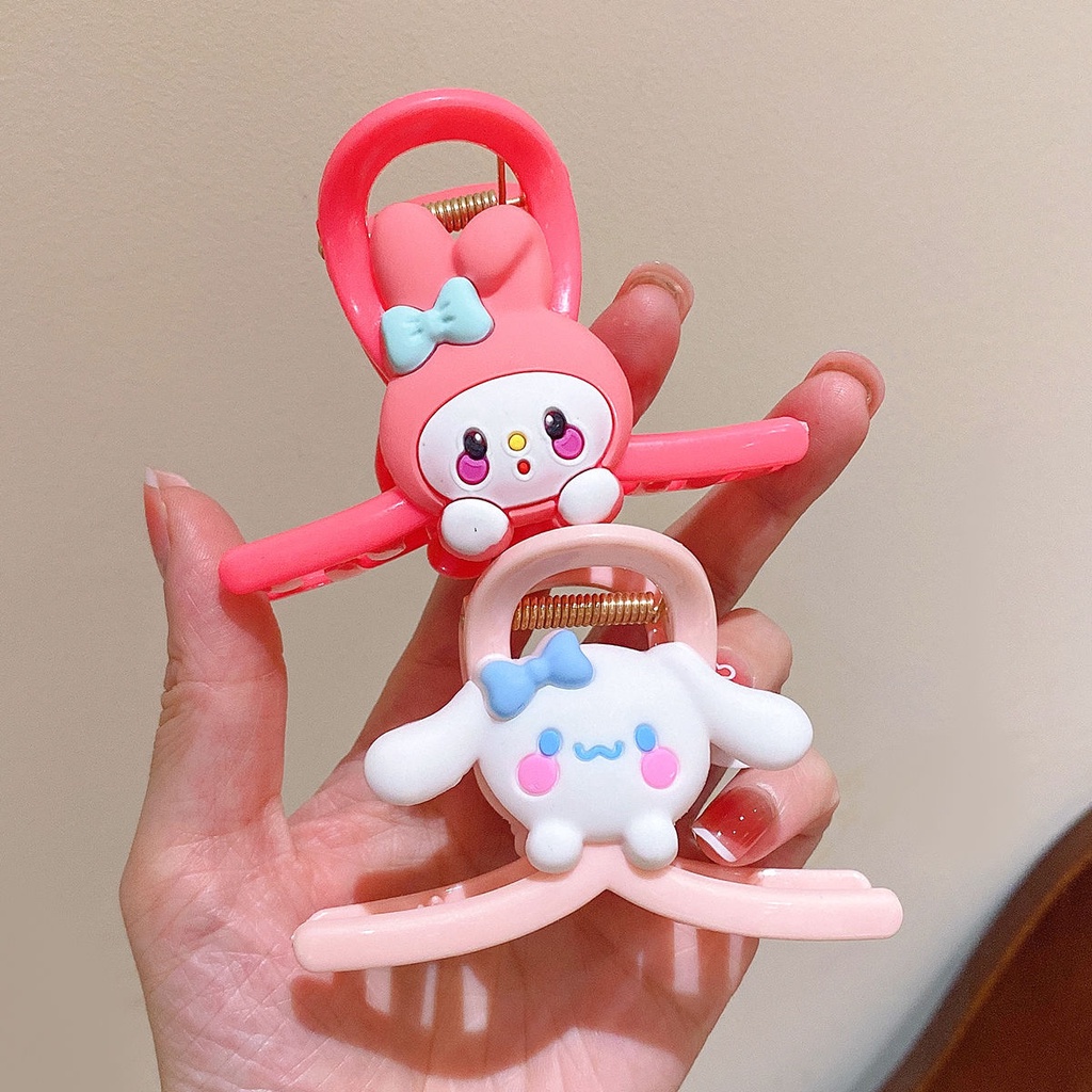 Kẹp tóc càng cua họa tiết hoạt hình sanrio cho bé, kẹp càng cua 8cm đáng yêu cho bạn gái