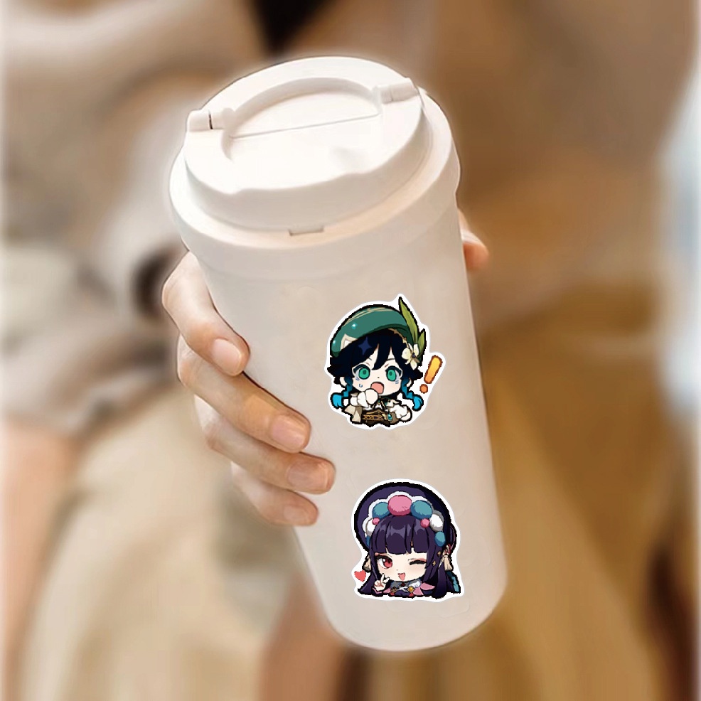 Bộ 63 Miếng Dán Hoạt Hình graffiti Chống Nước Trang Trí Mũ Bảo Hiểm / Bút Chì