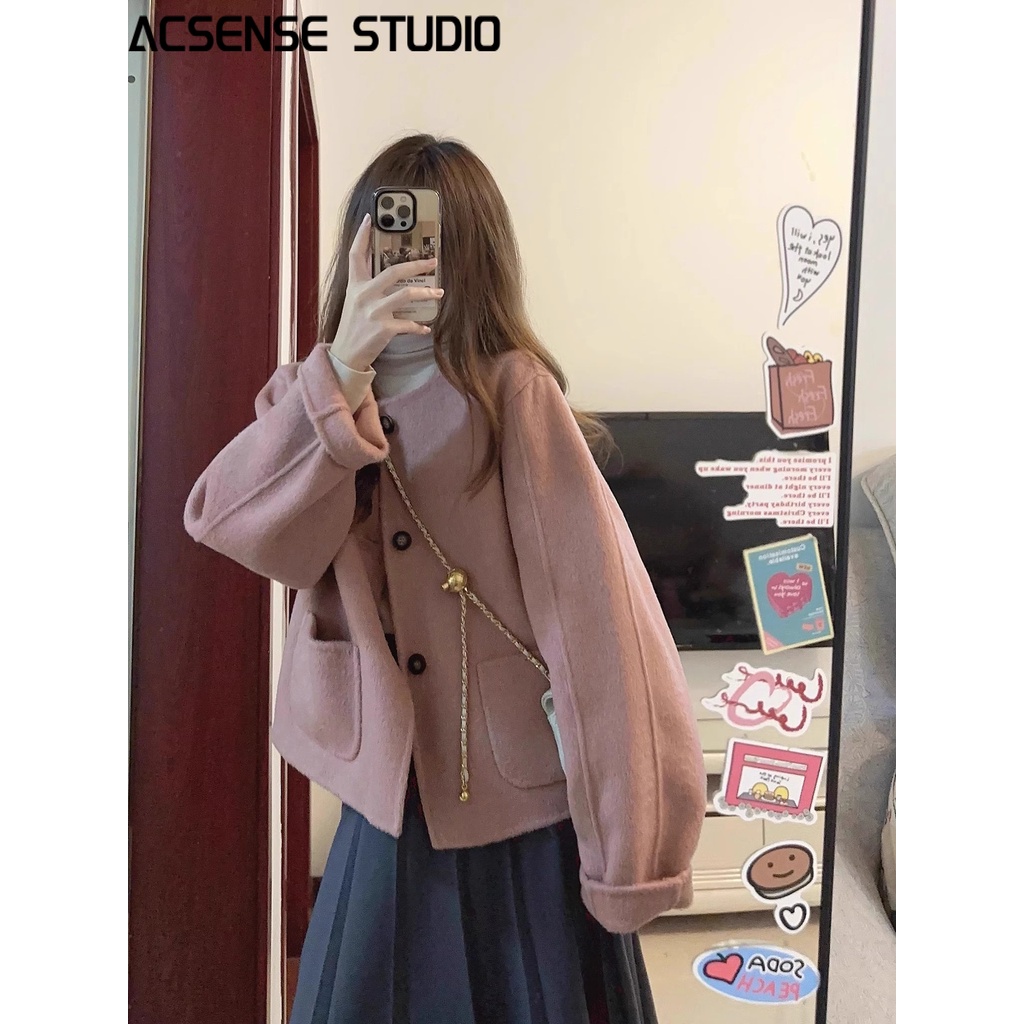ACSENSE STUDIO áo_khoác áo_phao áo phao nữ  Durable Phong cách New Style Fashion WMF23B02MF 44Z231103