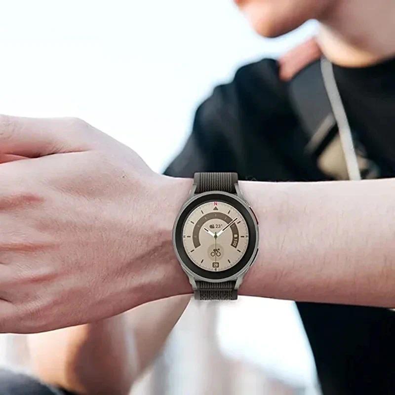 Dây Đeo nylon 18 / 20 / 22mm Cho Đồng Hồ Thông Minh samsung galaxy watch 4 6 40mm 44mm 6 classic 43 47mm 5 pro 45mm huawei gt 2