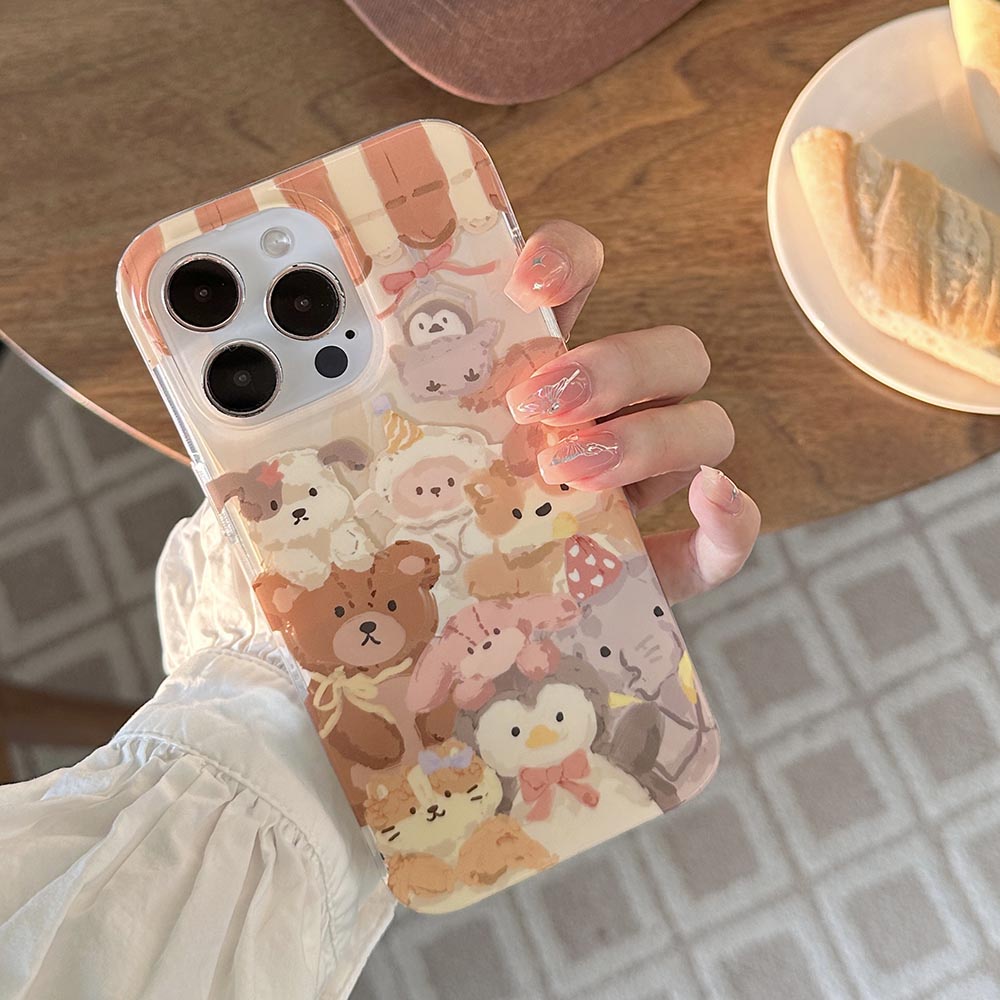 Ốp Điện Thoại Cứng Họa Tiết Động Vật Cho iphone 12 12pro 12promax 13 13pro 13promax 14 14pro 14promax 15 15pro 15promax
