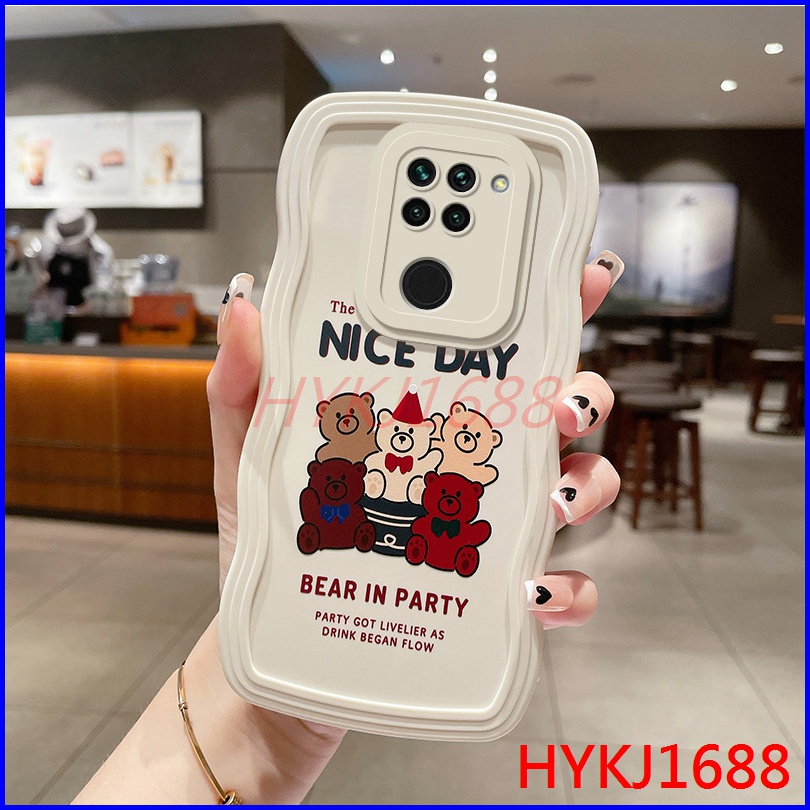 Ốp lưng Redmi note 9 Ốp Điện Thoại tpu silicone Họa Tiết Gợn Sóng Cho redmi note 9 4g DBL