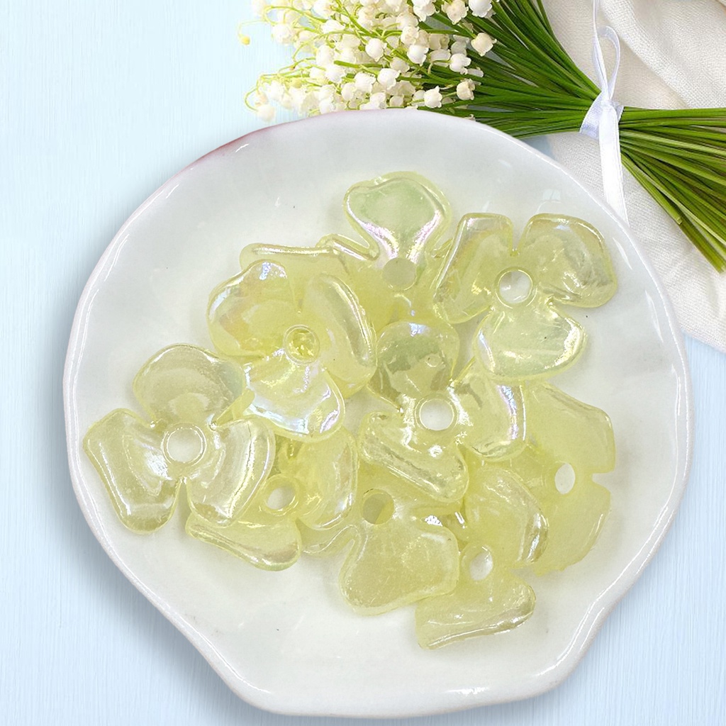 Set 10 Hạt Cườm acrylic 21.5 * 2.6mm Làm Trang Sức Thủ Công