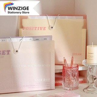 Winzige A4 Túi đựng tài liệu nhiều 8 ngăn cute - tệp đựng tài liệu kẹp file túi đựng tài liệu A4 phụ kiện văn phòng phẩm
