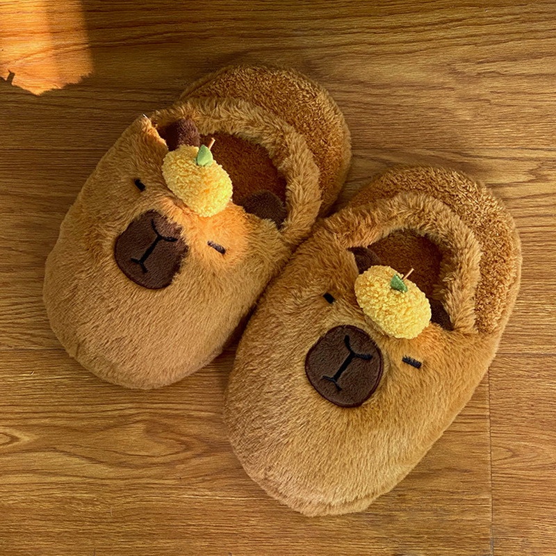 Capybara Dép Bông Đi Trong Nhà Hình Động Vật Hoạt Hình Đáng Yêu