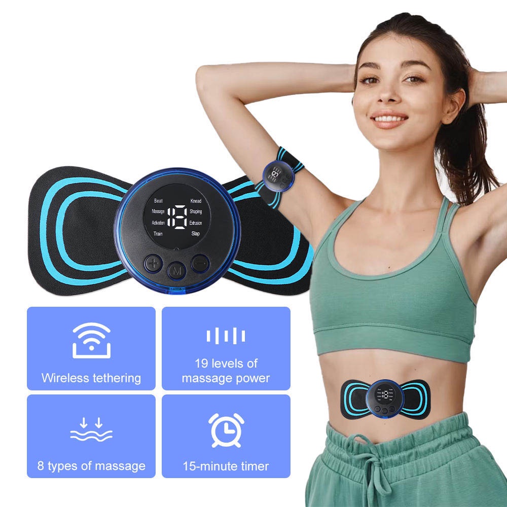 Polaroe Miếng Dán Massage Giảm Cân Điện Tử Không Dây Thông Minh ems