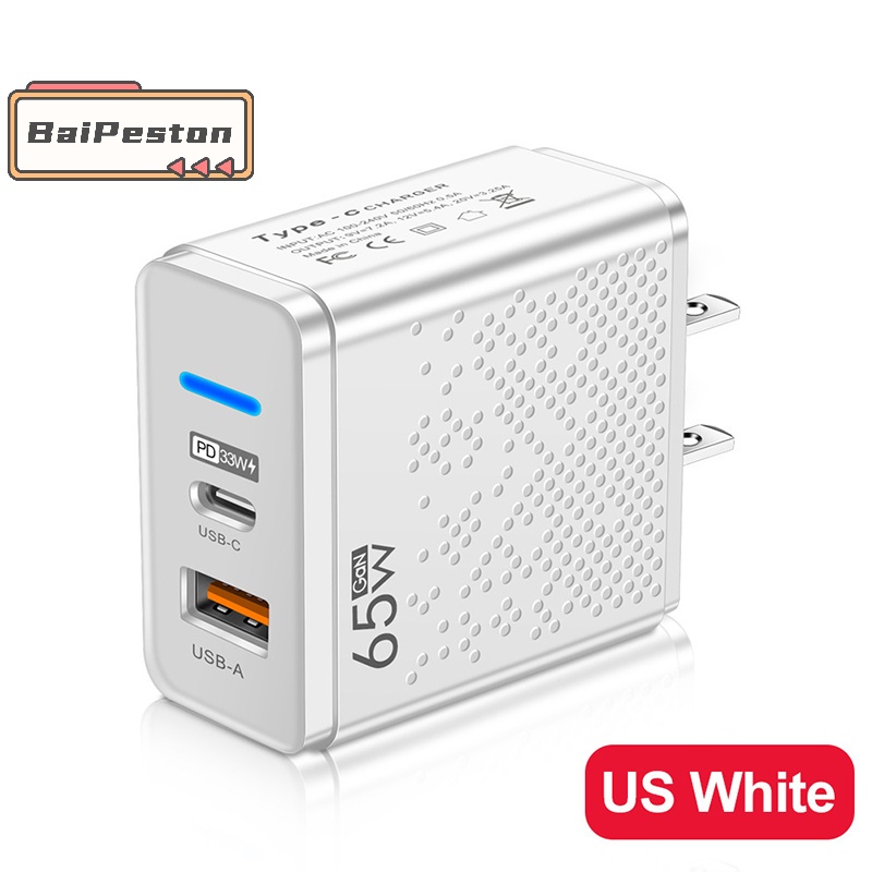 Củ Sạc Nhanh 65w usb c pd type c Cho iphone 14 13 xiaomi macbook 3.0