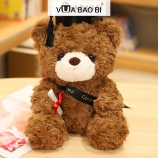 Gấu bông tốt nghiệp cử nhân cầm bằng, gấu cử nhân cầm bằng làm quà tặng tốt nghiệp độc đáo