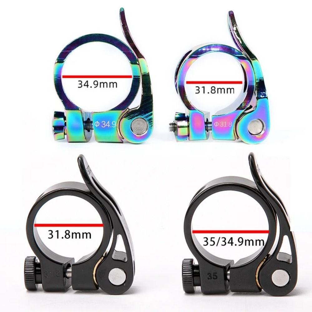 Kẹp Khóa Yên Xe Đạp Bằng Hợp Kim Nhôm cnc Màu Đen / Đen Siêu Nhẹ 31.8 / 34.9mm Tháo Gỡ Nhanh